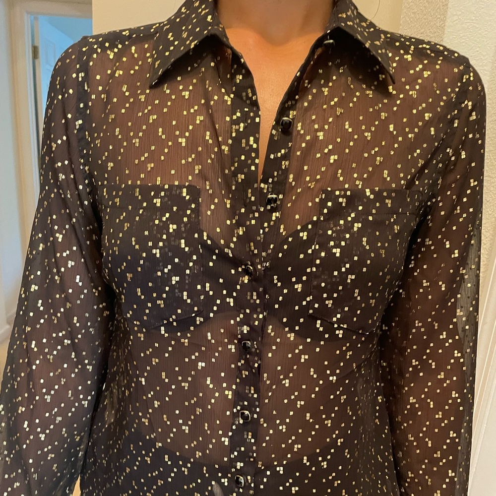 Black and Gold Shirt by Guess